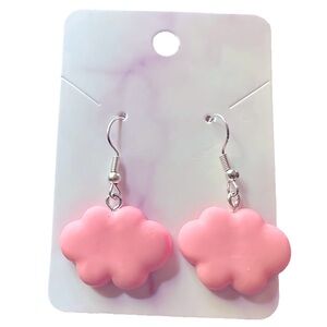 Pink Cloud Drop Earrings